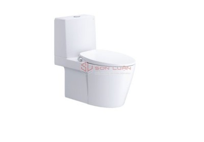 Bồn cầu 2 khối kết hợp nắp cơ đa năng Caesar CD1345 - TAF060
